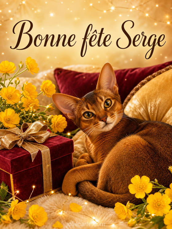 Carte bonne fĂȘte Serge