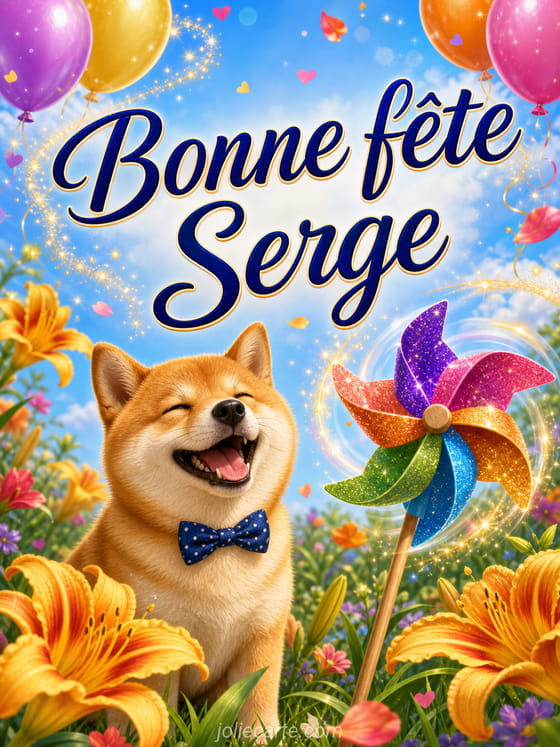 Carte bonne fĂȘte Serge