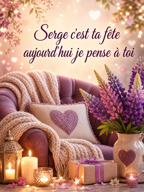 Carte bonne fĂȘte Serge