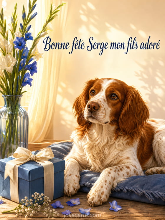 Carte bonne fĂȘte Serge