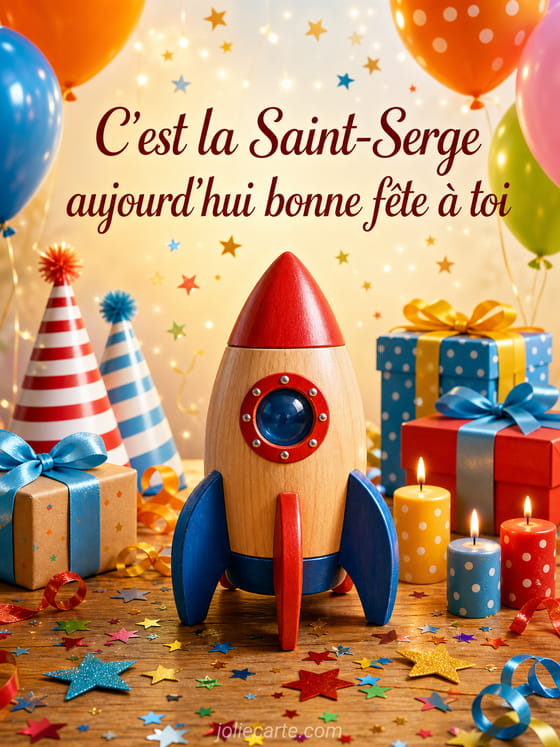 Carte bonne fĂȘte Serge