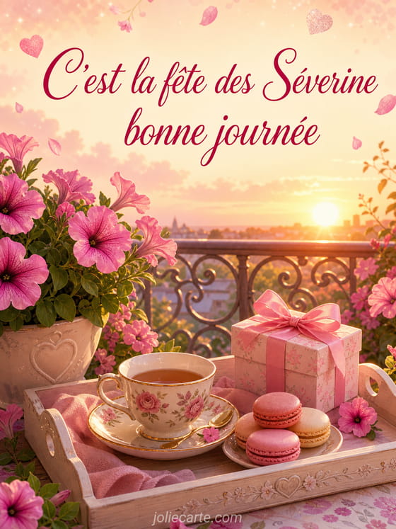 Carte bonne fête Séverine