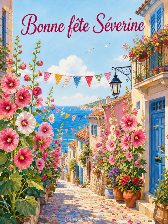 Carte bonne fête Séverine