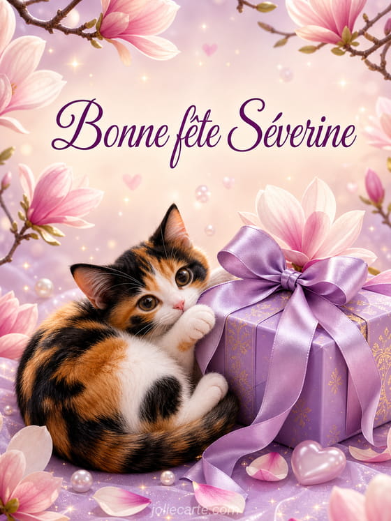 Carte bonne fête Séverine