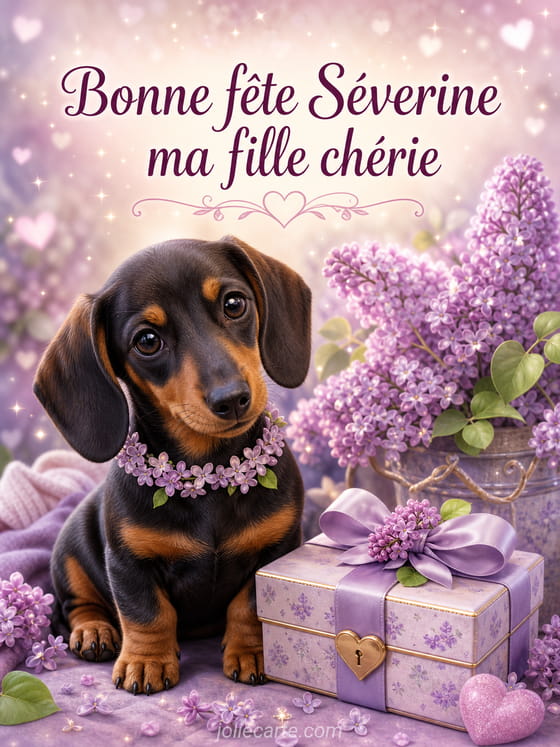Carte bonne fête Séverine