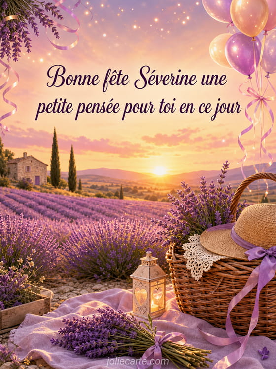 Carte bonne fête Séverine