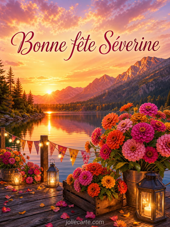 Carte bonne fête Séverine