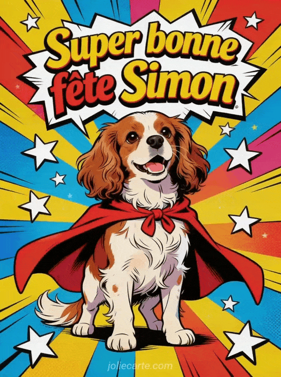 Bonne fête Simon - Simon gif bonne fete gratuit