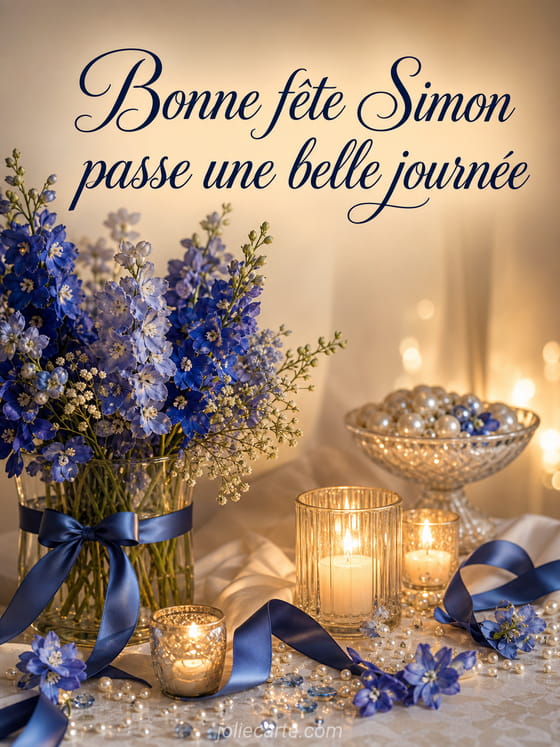 Carte bonne fĂȘte Simon