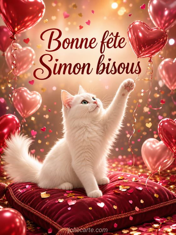 Carte bonne fĂȘte Simon