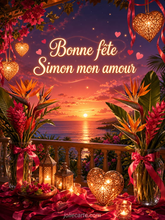 Carte bonne fĂȘte Simon