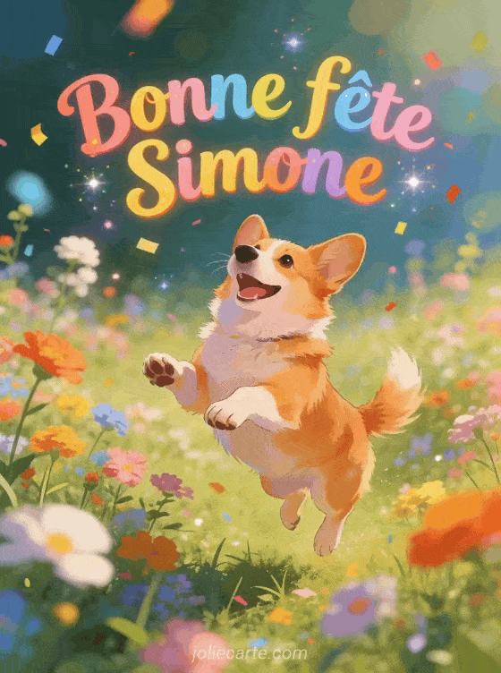 Bonne fête Simone - Simone gif bonne fete gratuit