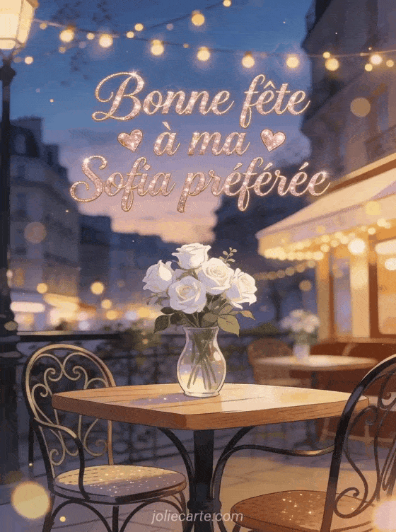 Bonne fête Sofia - Carte bonne fete sofia