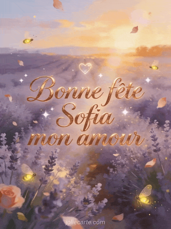 Bonne fête Sofia - Bonne fete sofia mon amour