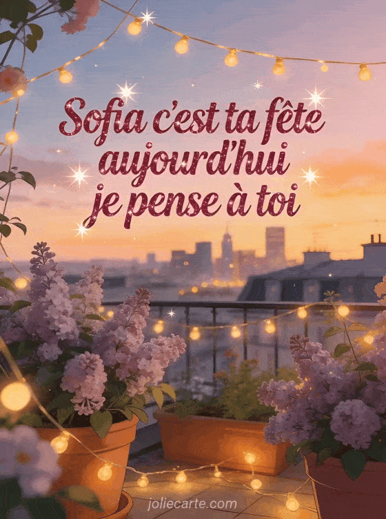 Bonne fête Sofia - Bonne fete sofia gif anime