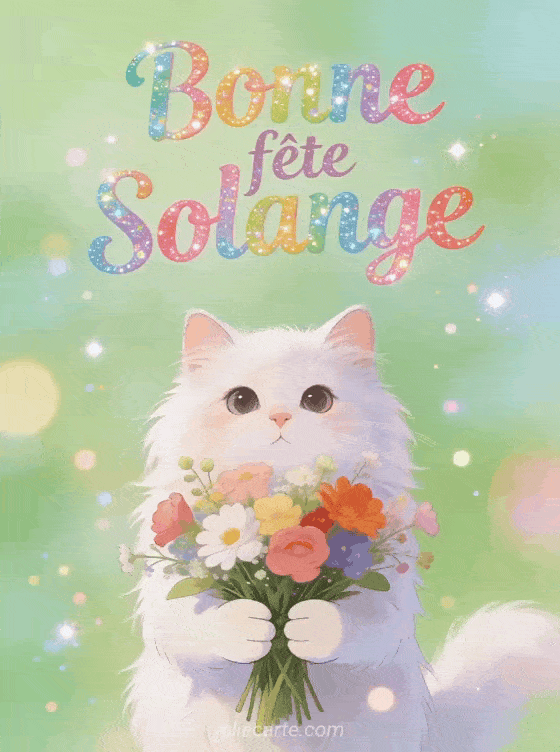 Bonne fête Solange - Solange gif bonne fete