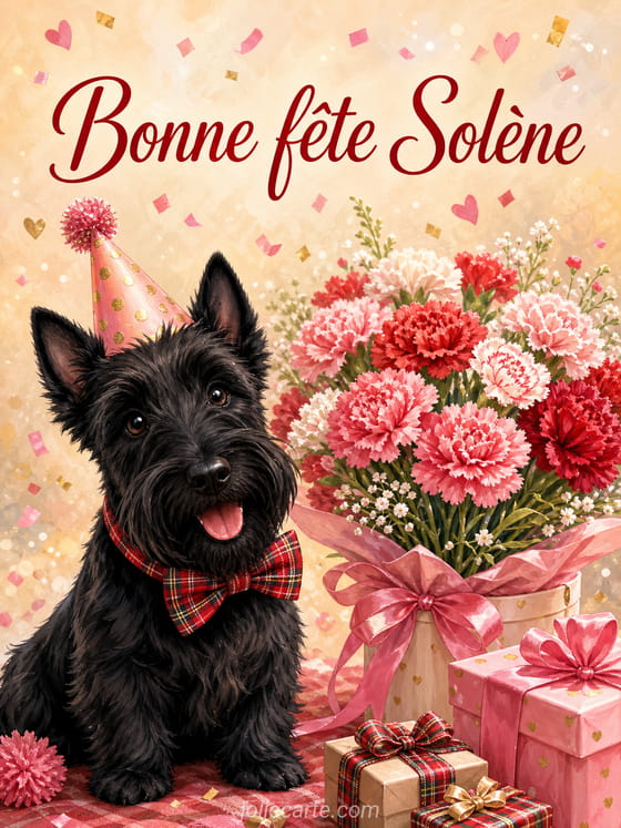Carte bonne fĂȘte SolĂšne