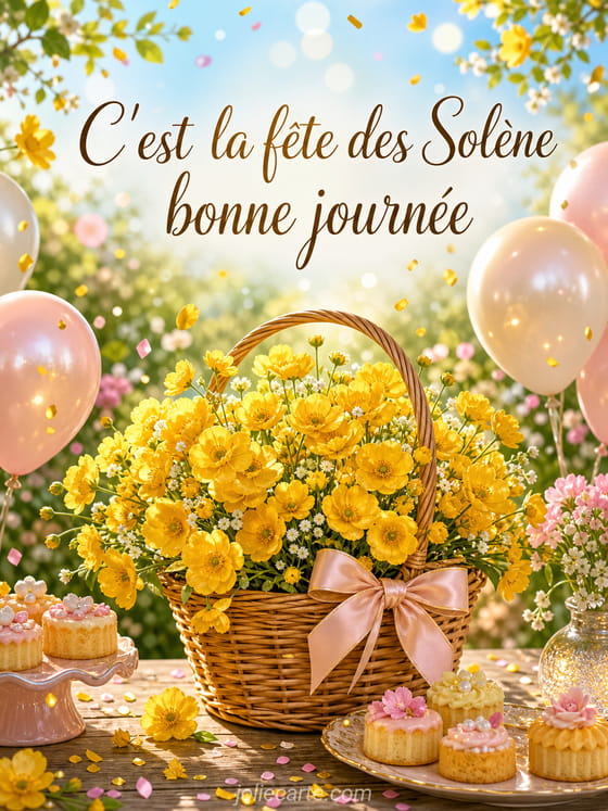 Carte bonne fĂȘte SolĂšne