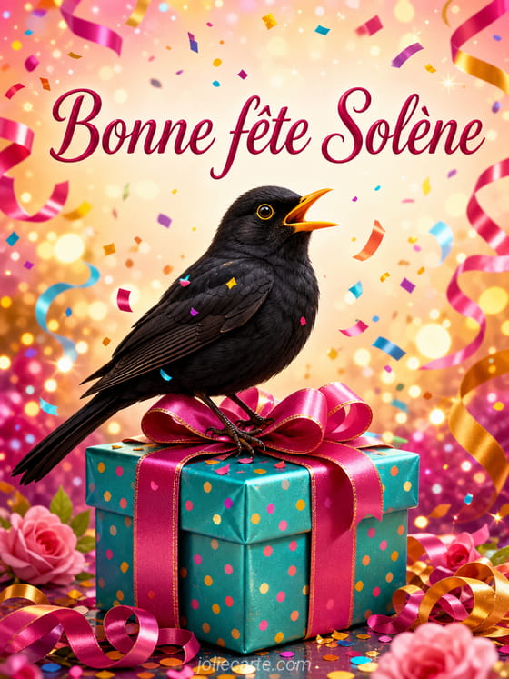 Carte bonne fĂȘte SolĂšne