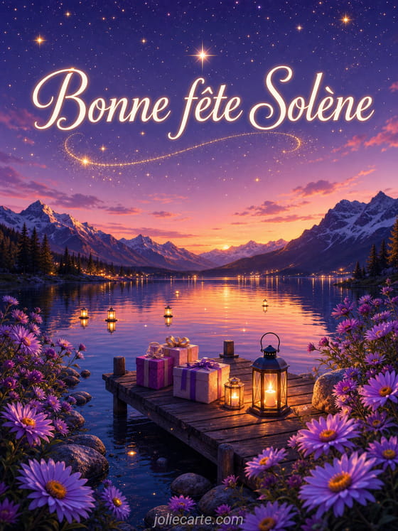 Carte bonne fĂȘte SolĂšne