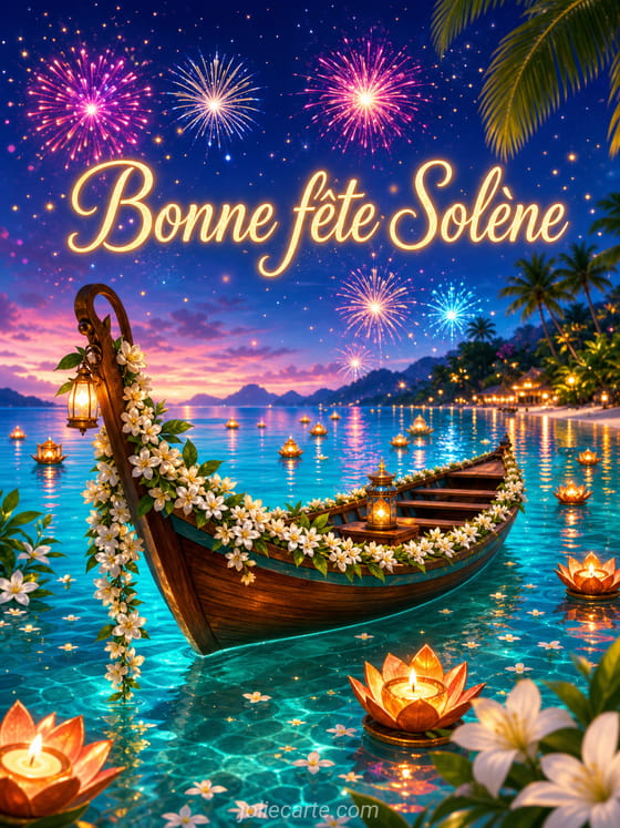 Carte bonne fĂȘte SolĂšne