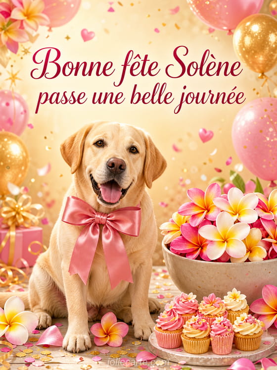 Carte bonne fĂȘte SolĂšne