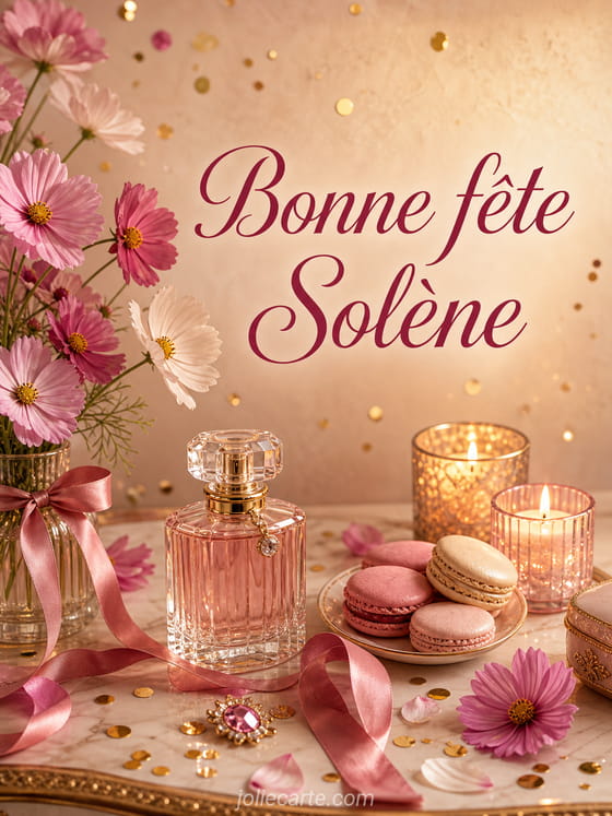 Carte bonne fĂȘte SolĂšne