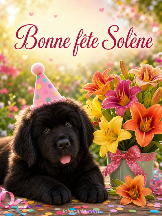Carte bonne fĂȘte SolĂšne