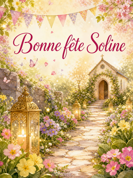 Carte bonne fête Soline