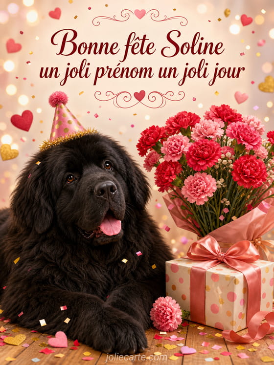 Carte bonne fête Soline