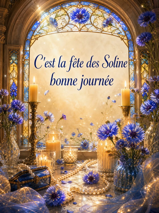 Carte bonne fête Soline