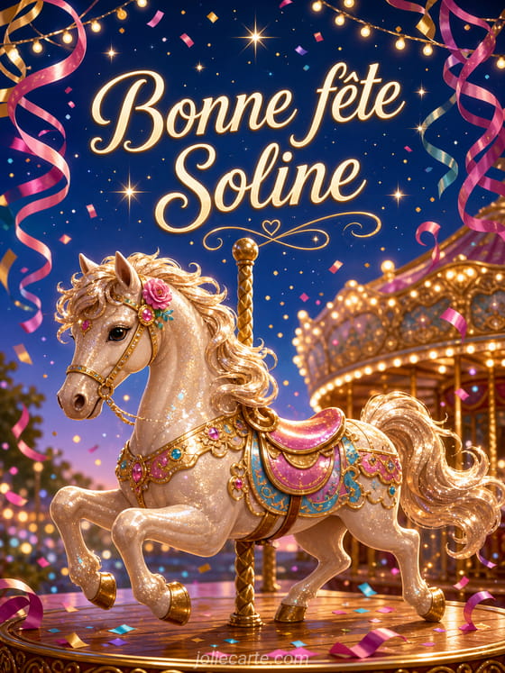 Carte bonne fête Soline