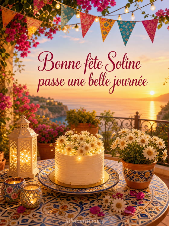 Carte bonne fête Soline