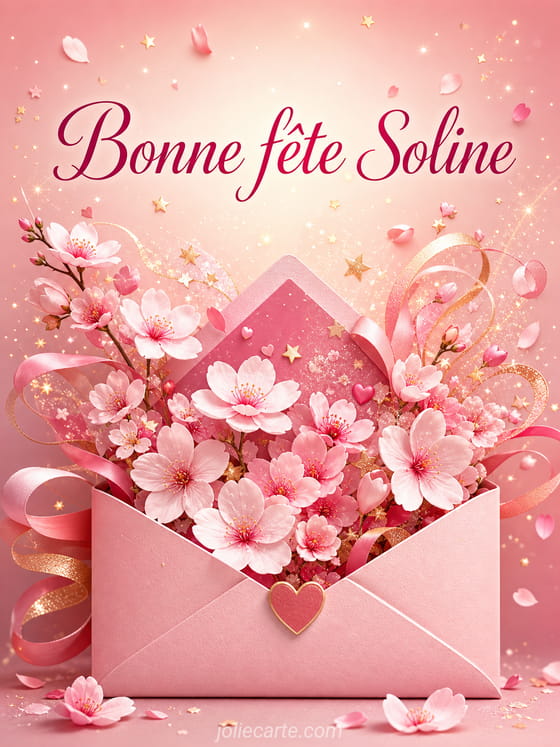 Carte bonne fête Soline