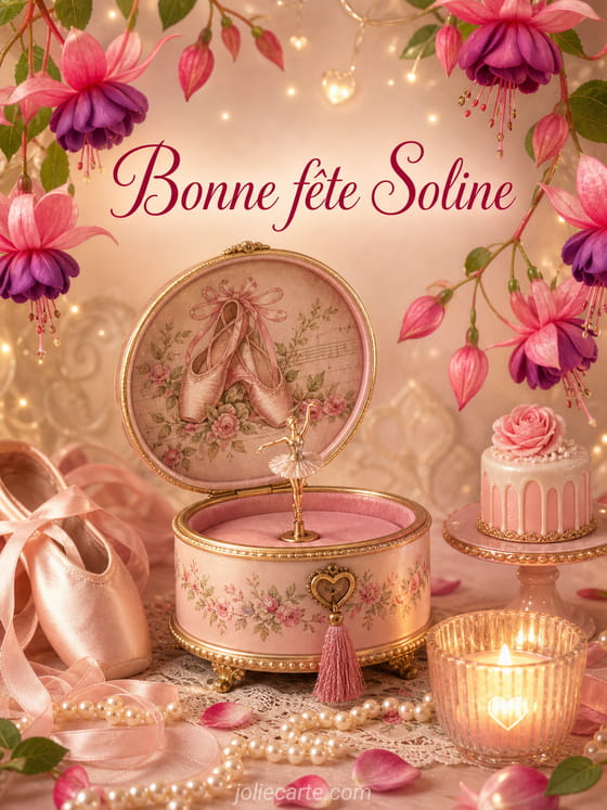 Carte bonne fête Soline