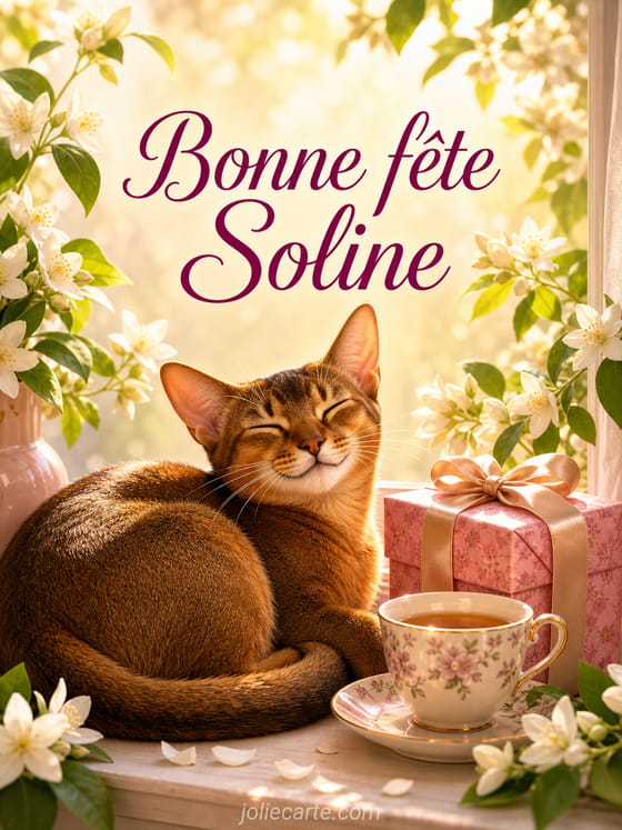 Carte bonne fête Soline