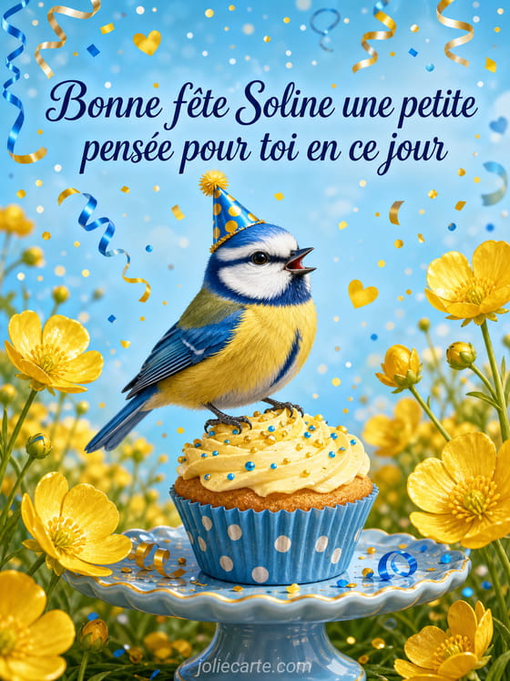 Carte bonne fête Soline