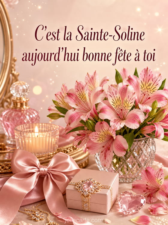 Carte bonne fête Soline