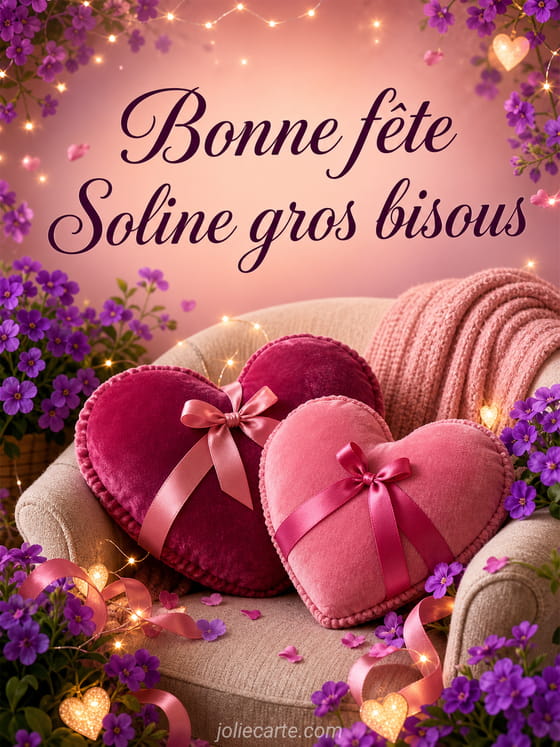 Carte bonne fête Soline