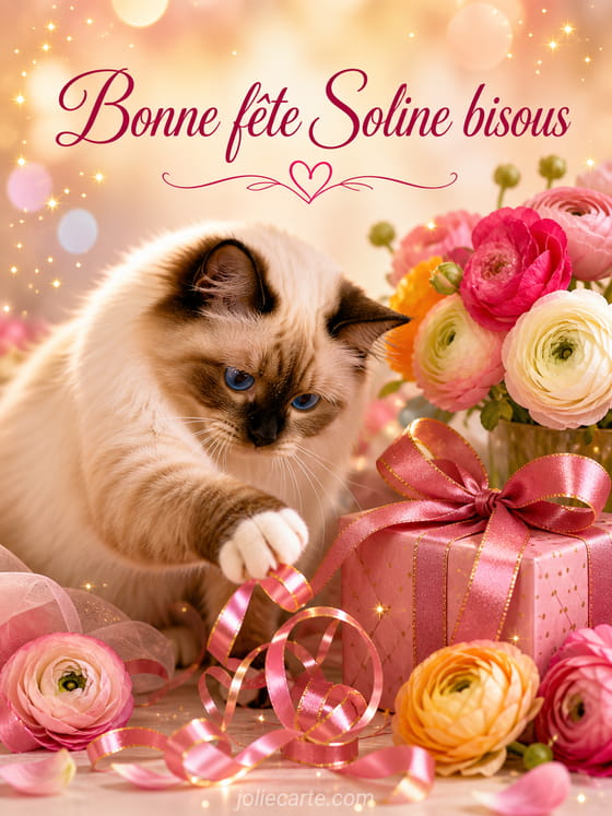 Carte bonne fête Soline