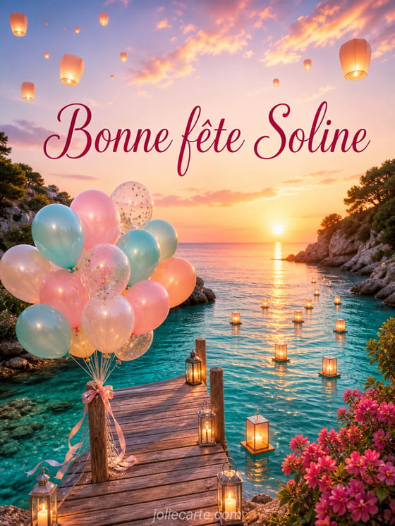 Carte bonne fête Soline