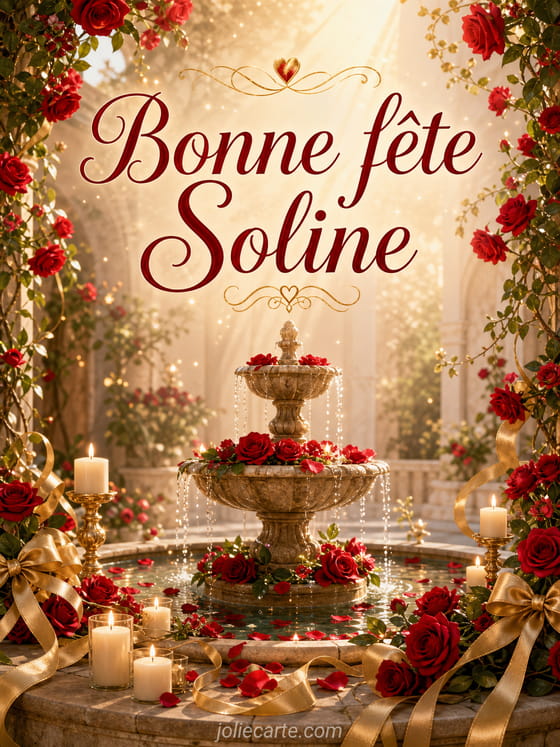 Carte bonne fête Soline