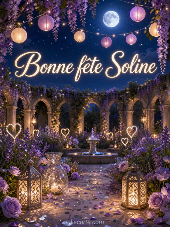 Carte bonne fête Soline