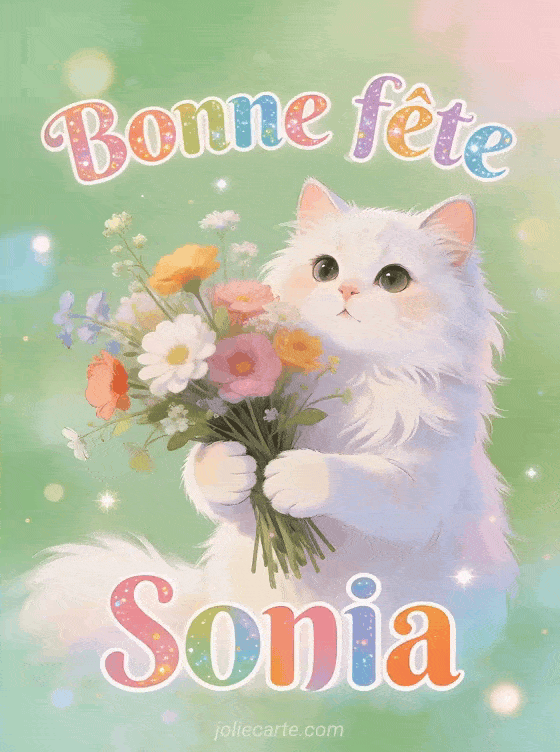 Bonne fête Sonia - Sonia gif bonne fete