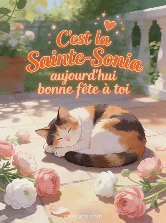 Bonne fête Sonia - Bonne fete sonia chat