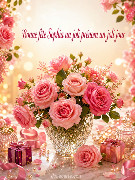 Carte bonne fĂȘte Sophia