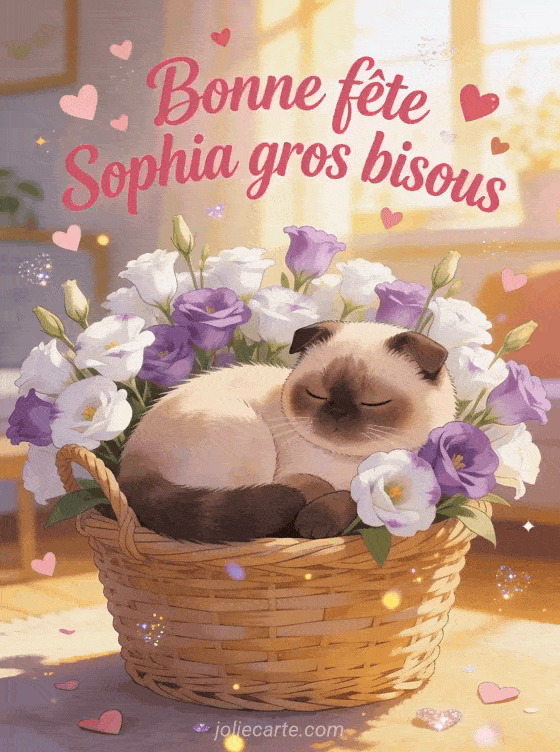 Bonne fête Sophia - Bonne fete sophia gros bisous
