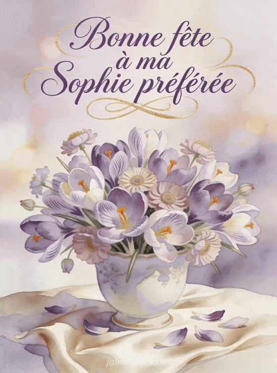 Bonne fête Sophie - Bonne fete sophie fleurs