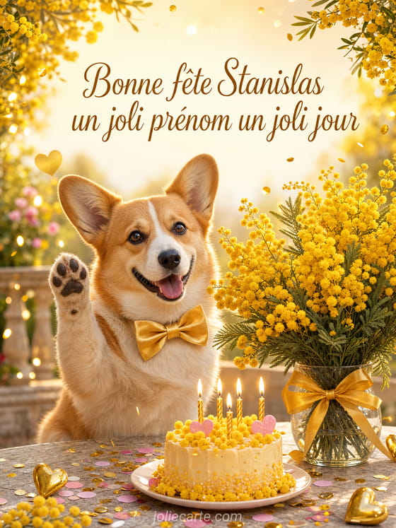 Carte bonne fête Stanislas