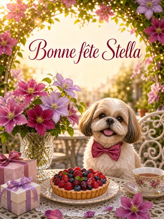 Carte bonne fête Stella